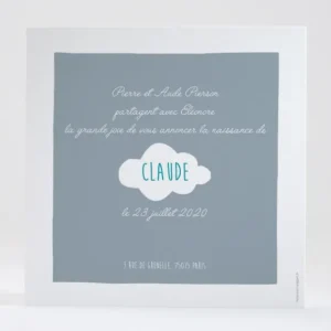 Faire-part de naissance Avion d'antan simple*Faire-part Elégant Clearance