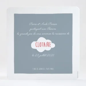 Faire-part de naissance Avion d'antan simple*Faire-part Elégant Clearance