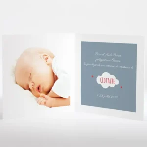 Faire-part de naissance Avion d'antan livret*Faire-part Elégant Discount