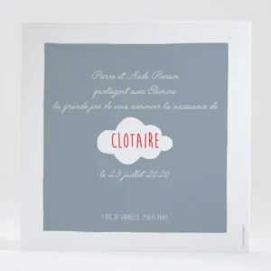 Faire-part de naissance Avion d'antan simple*Faire-part Elégant Clearance