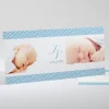 Faire-part de naissance Bandeau zigzag*Faire-part Elégant Online