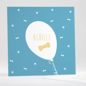 Faire-part de naissance Ballons et noeuds*Faire-part Elégant Hot