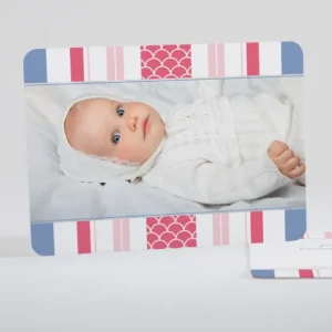 Faire-part de naissance Bayadere tendance*Faire-part Elégant Best