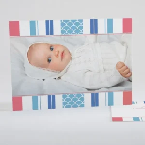 Faire-part de naissance Bayadere tendance*Faire-part Elégant Best