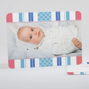 Faire-part de naissance Bayadere tendance*Faire-part Elégant Best