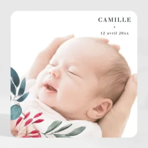 Faire-part de naissance Baies Magnet*Faire-part Elégant Hot