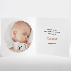 Faire-part de naissance Baldaquin*Faire-part Elégant Best