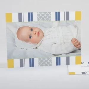 Faire-part de naissance Bayadere tendance*Faire-part Elégant Best