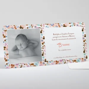 Faire-part de naissance Bandeau liberty*Faire-part Elégant Clearance