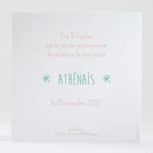 Faire-part de naissance Ballons et noeuds*Faire-part Elégant Hot
