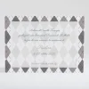 Faire-part de naissance Beau patchwork losanges*Faire-part Elégant Clearance