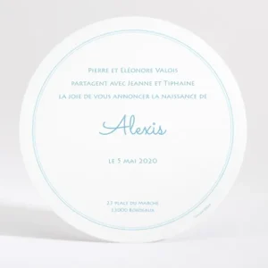 Faire-part de naissance Bebe planete*Faire-part Elégant New