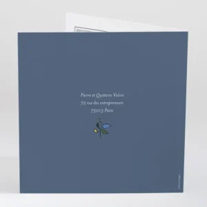 Faire-part de naissance Bercement chant d'oiseaux*Faire-part Elégant Best