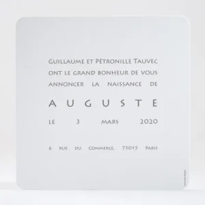 Faire-part de naissance Beau bebe*Faire-part Elégant Discount