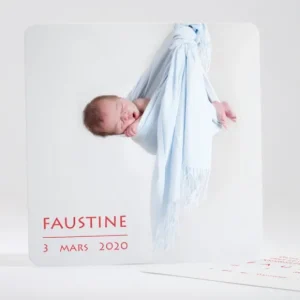 Faire-part de naissance Beau bebe*Faire-part Elégant Discount