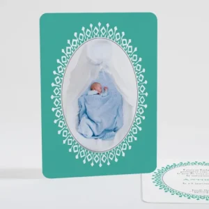 Faire-part de naissance Berceau chic*Faire-part Elégant New
