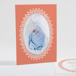 Faire-part de naissance Berceau chic*Faire-part Elégant New