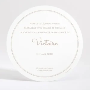 Faire-part de naissance Bebe planete*Faire-part Elégant New