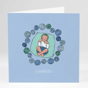 Faire-part de naissance Bebe lampions Garcon*Faire-part Elégant Discount