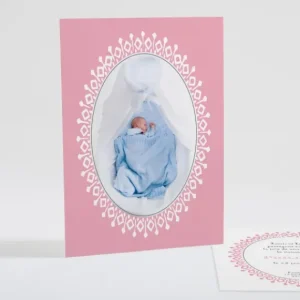 Faire-part de naissance Berceau chic*Faire-part Elégant New