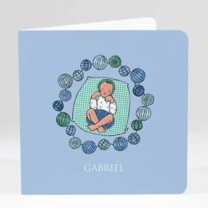 Faire-part de naissance Bebe lampions Garcon*Faire-part Elégant Discount