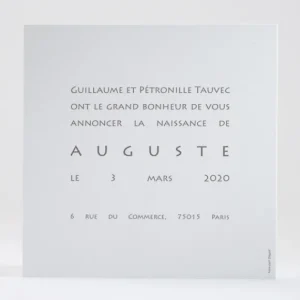 Faire-part de naissance Beau bebe*Faire-part Elégant Discount