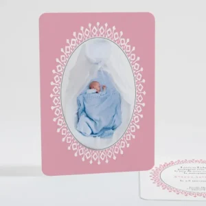 Faire-part de naissance Berceau chic*Faire-part Elégant New