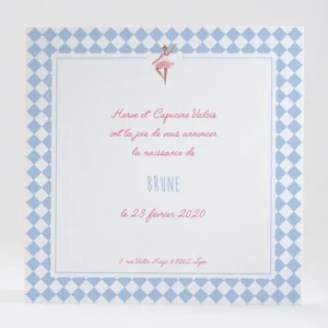 Faire-part de naissance Boite a musique*Faire-part Elégant New