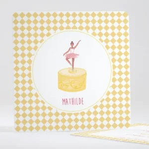 Faire-part de naissance Boite a musique*Faire-part Elégant New