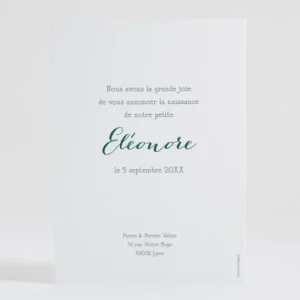 Faire-part de naissance Boho*Faire-part Elégant Fashion