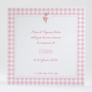 Faire-part de naissance Boite a musique*Faire-part Elégant New
