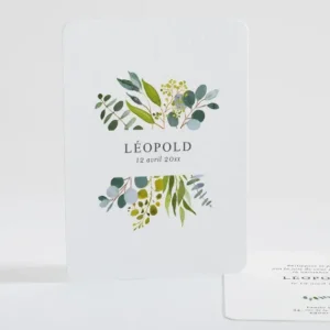 Faire-part de naissance Bouquet delicat*Faire-part Elégant New