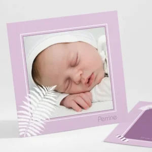Faire-part de naissance Bonbons et feuilles*Faire-part Elégant Discount