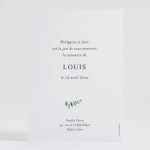 Faire-part de naissance Bouquet delicat*Faire-part Elégant New