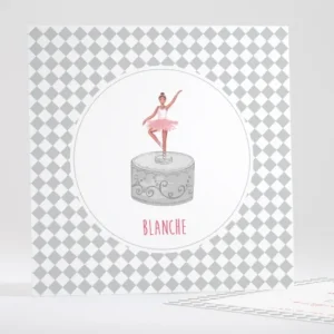 Faire-part de naissance Boite a musique*Faire-part Elégant New