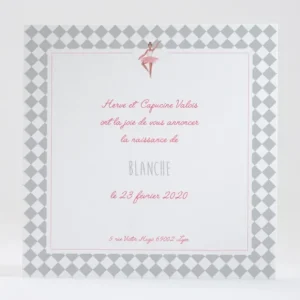 Faire-part de naissance Boite a musique*Faire-part Elégant New