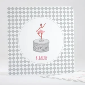 Faire-part de naissance Boite a musique*Faire-part Elégant New