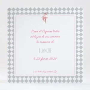 Faire-part de naissance Boite a musique*Faire-part Elégant New