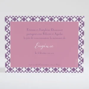 Faire-part de naissance Bol d'air frais scandinave*Faire-part Elégant Discount