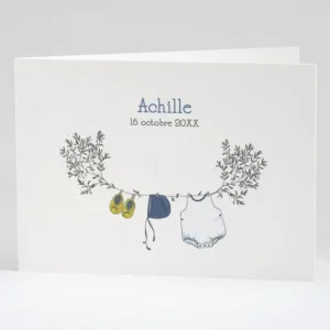 Faire-part de naissance Branche de douceur livret*Faire-part Elégant Fashion