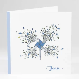 Faire-part de naissance Brise de fleurs*Faire-part Elégant Online