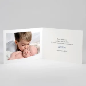 Faire-part de naissance Branche de douceur livret*Faire-part Elégant Fashion