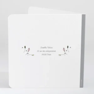 Faire-part de naissance Brise de fleurs*Faire-part Elégant Online
