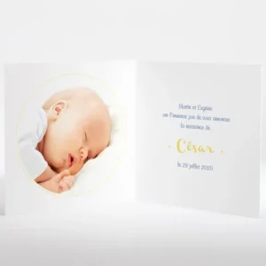 Faire-part de naissance Brise de fleurs*Faire-part Elégant Online