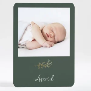 Faire-part de naissance Brindille doree*Faire-part Elégant New