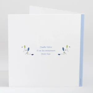 Faire-part de naissance Brise de fleurs*Faire-part Elégant Online