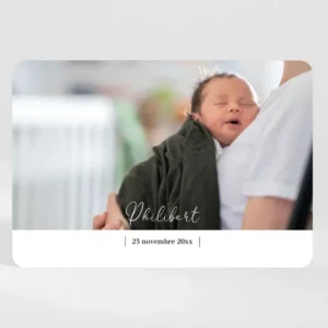 Faire-part de naissance Brut*Faire-part Elégant Hot