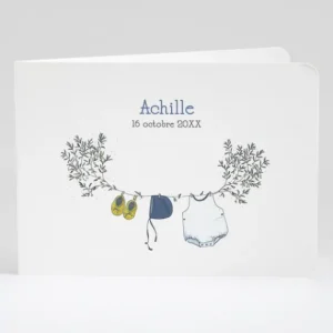 Faire-part de naissance Branche de douceur livret*Faire-part Elégant Fashion