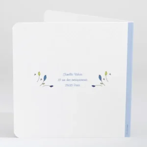 Faire-part de naissance Brise de fleurs*Faire-part Elégant Online