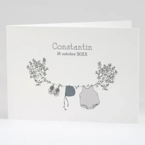 Faire-part de naissance Branche de douceur livret*Faire-part Elégant Fashion